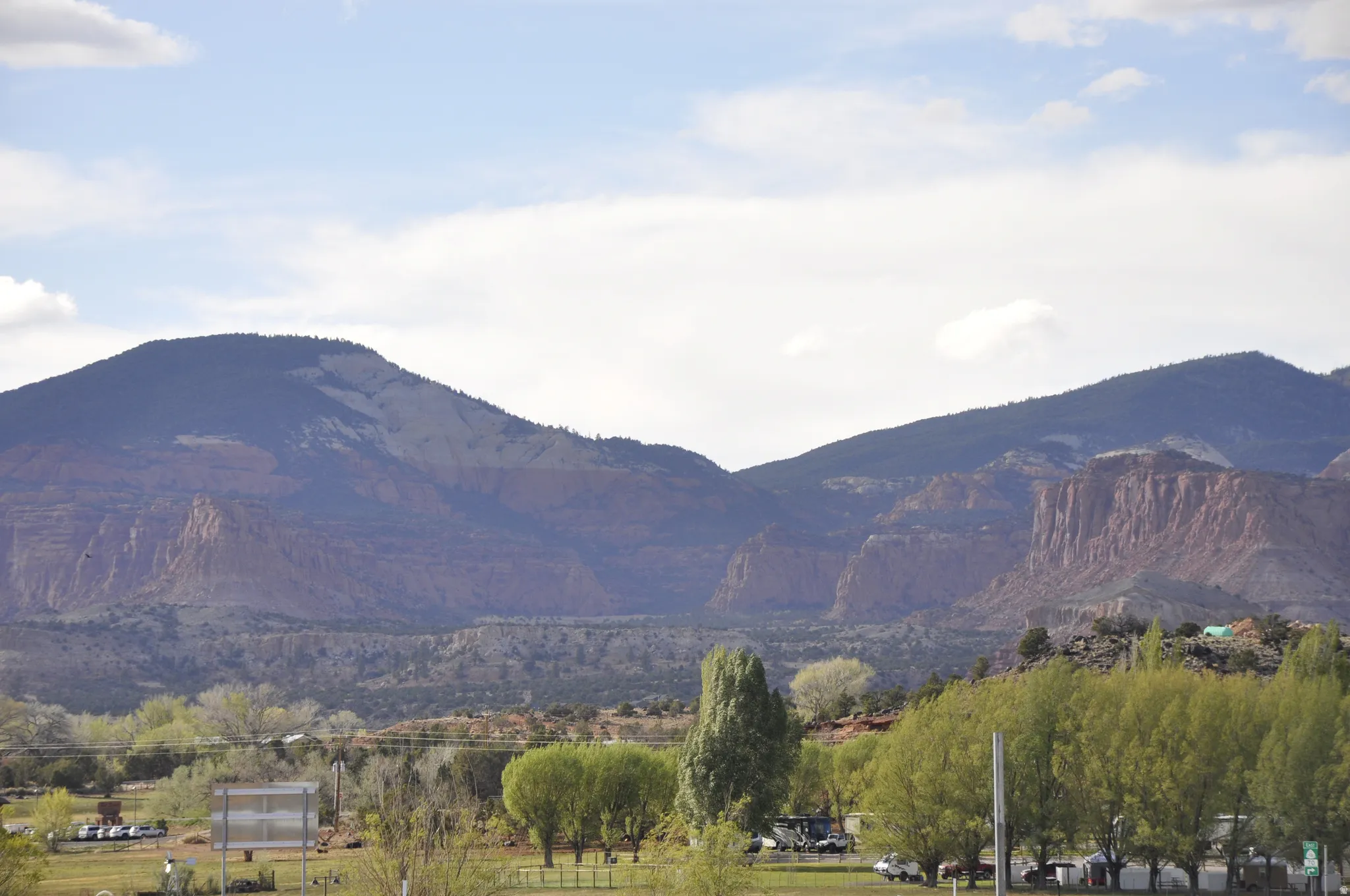 View of mountain backdrop