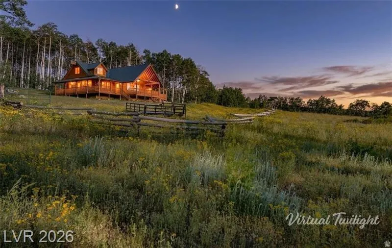 Horse barn with a rural view