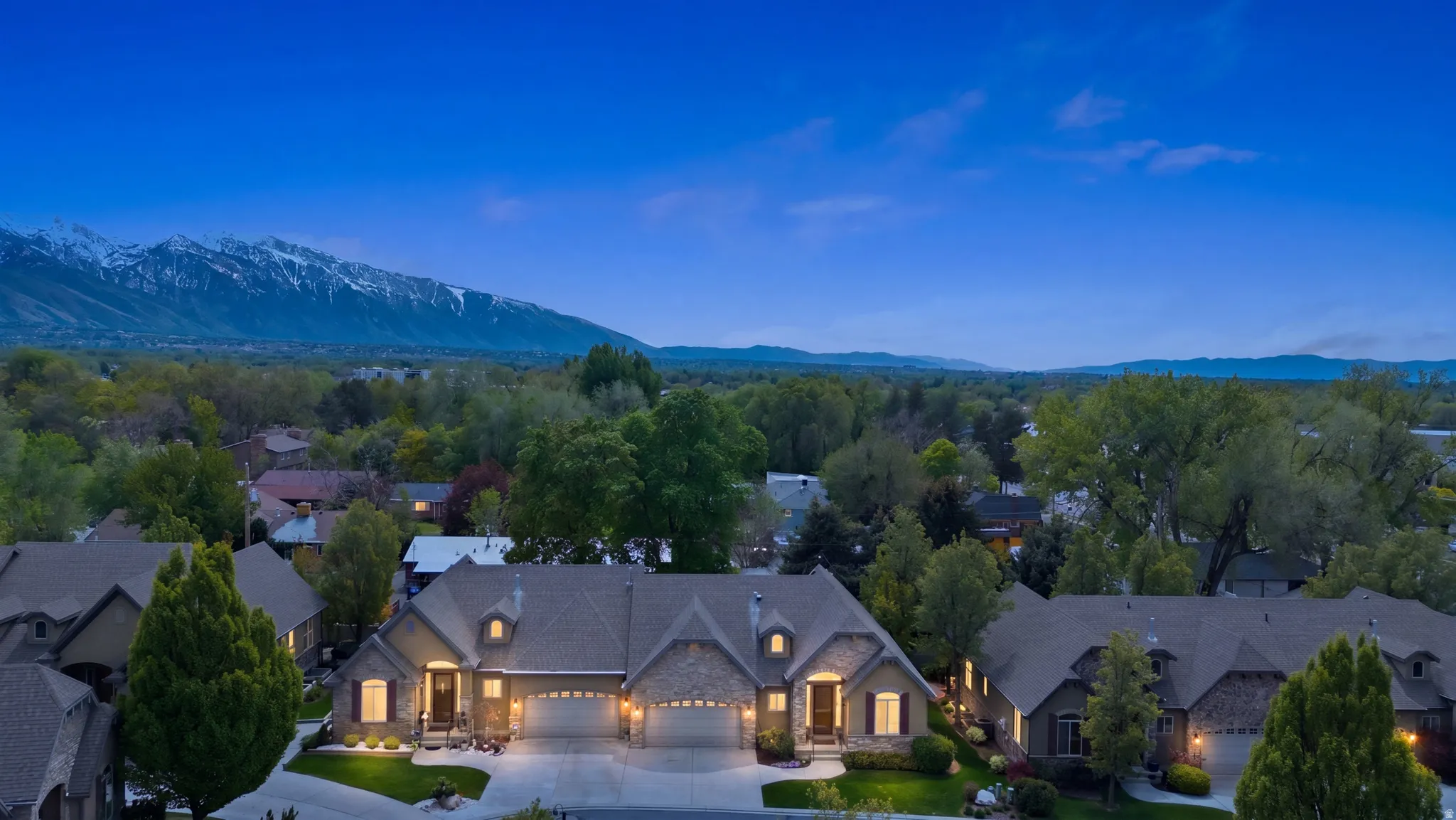 Bird's eye view of mountains