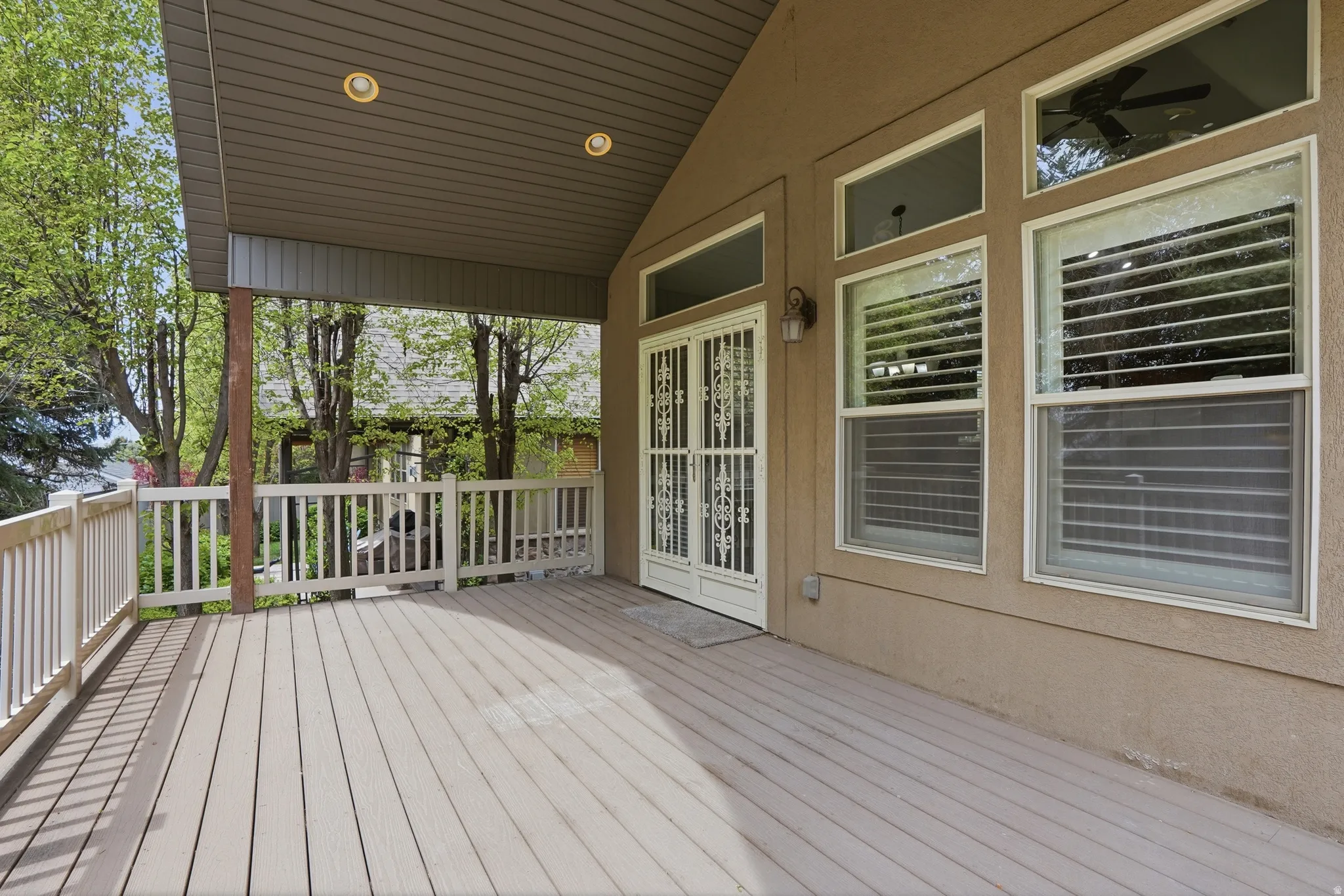 View of wooden terrace