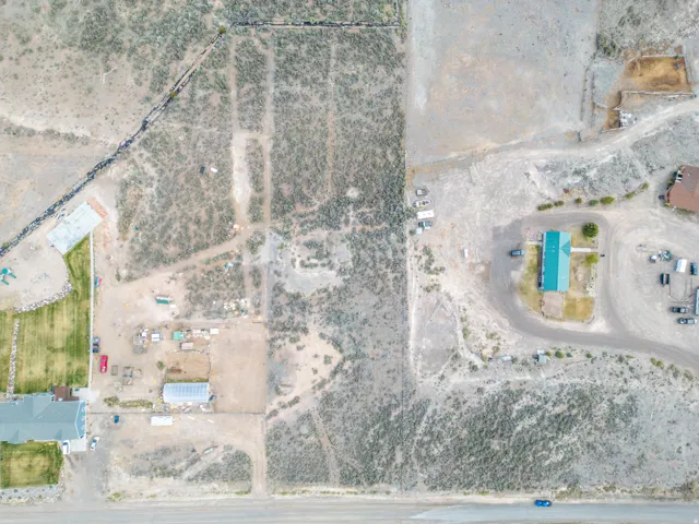 Aerial view of sparsely populated area