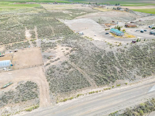 Aerial view of sparsely populated area