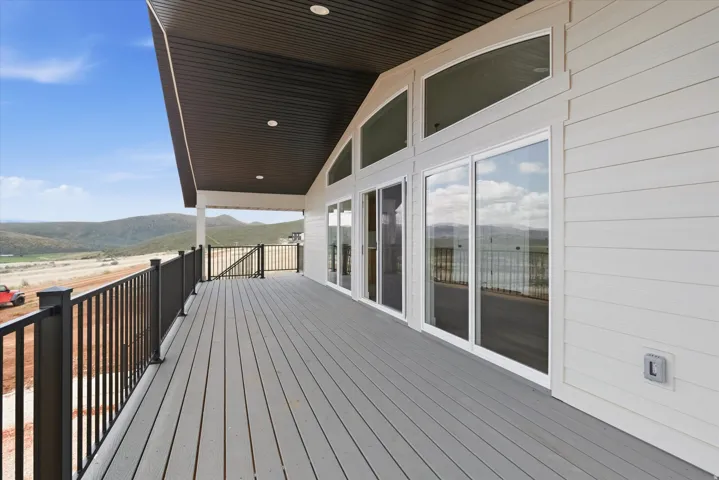 Deck with a mountain view