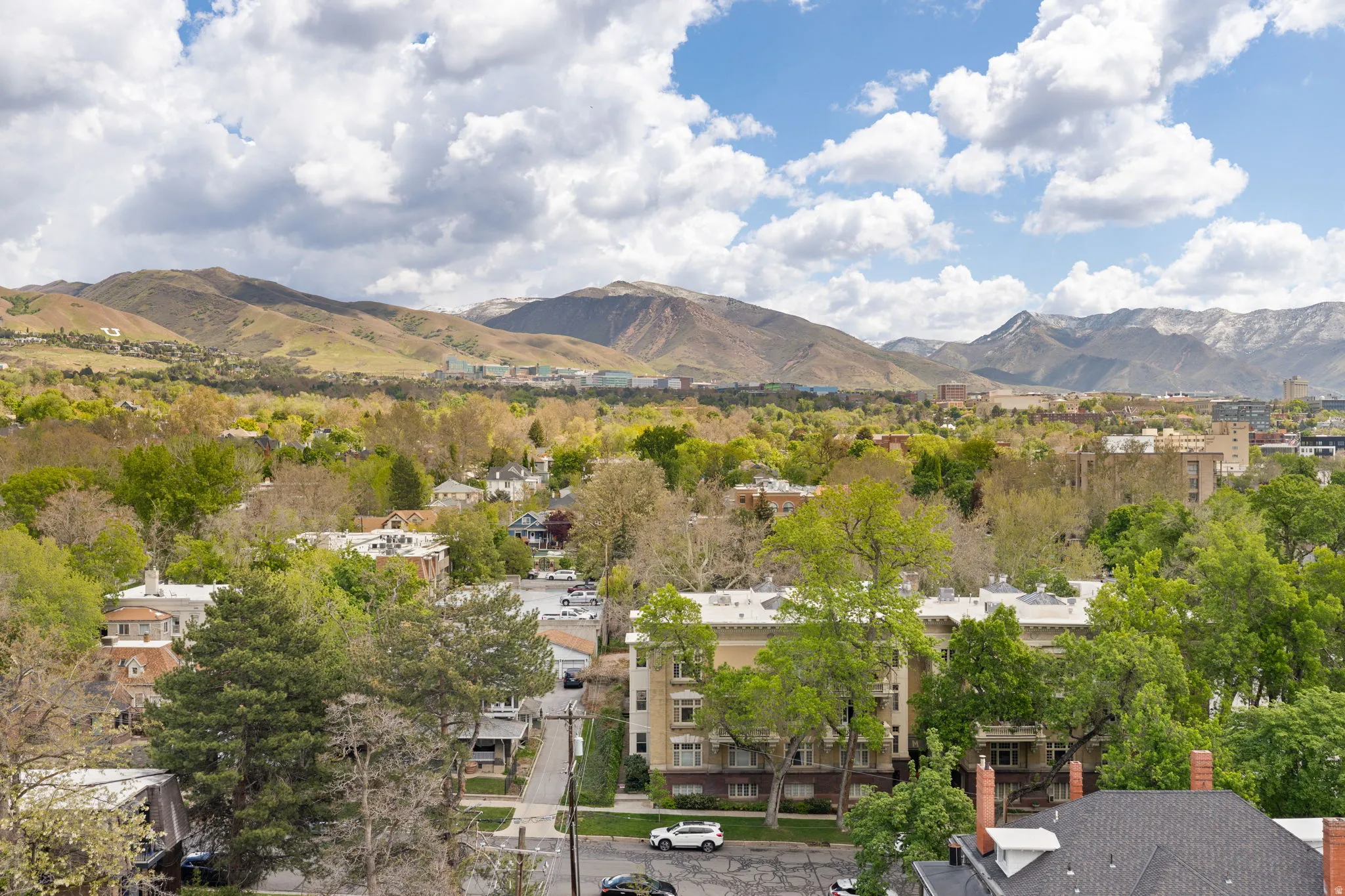 View of mountain background