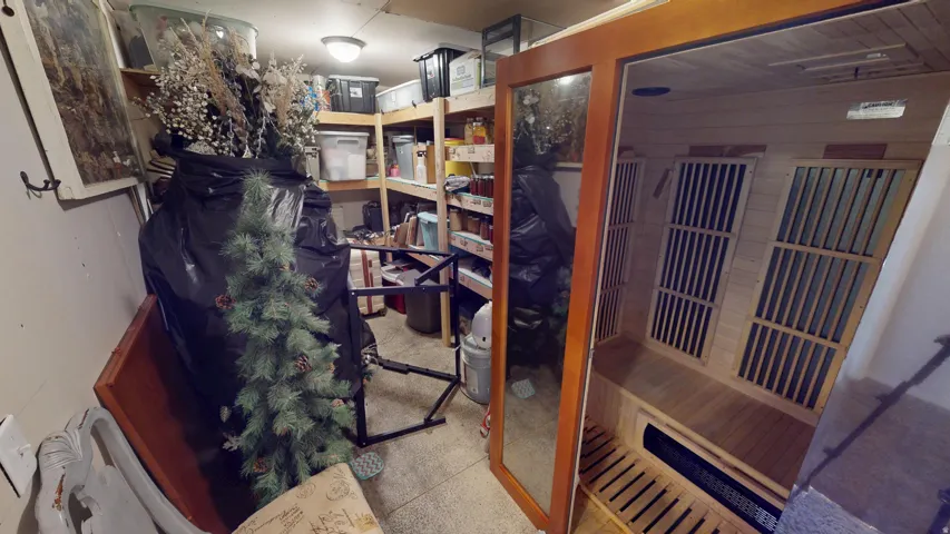Storage with a sauna