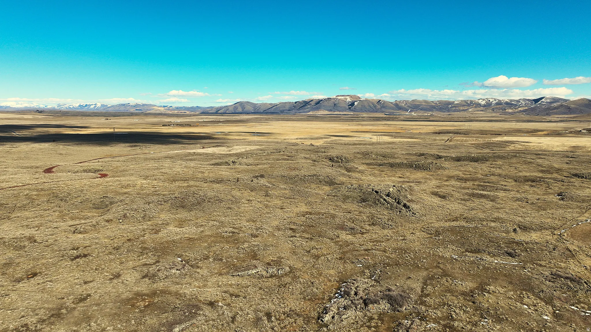 Mountain view with rural landscape