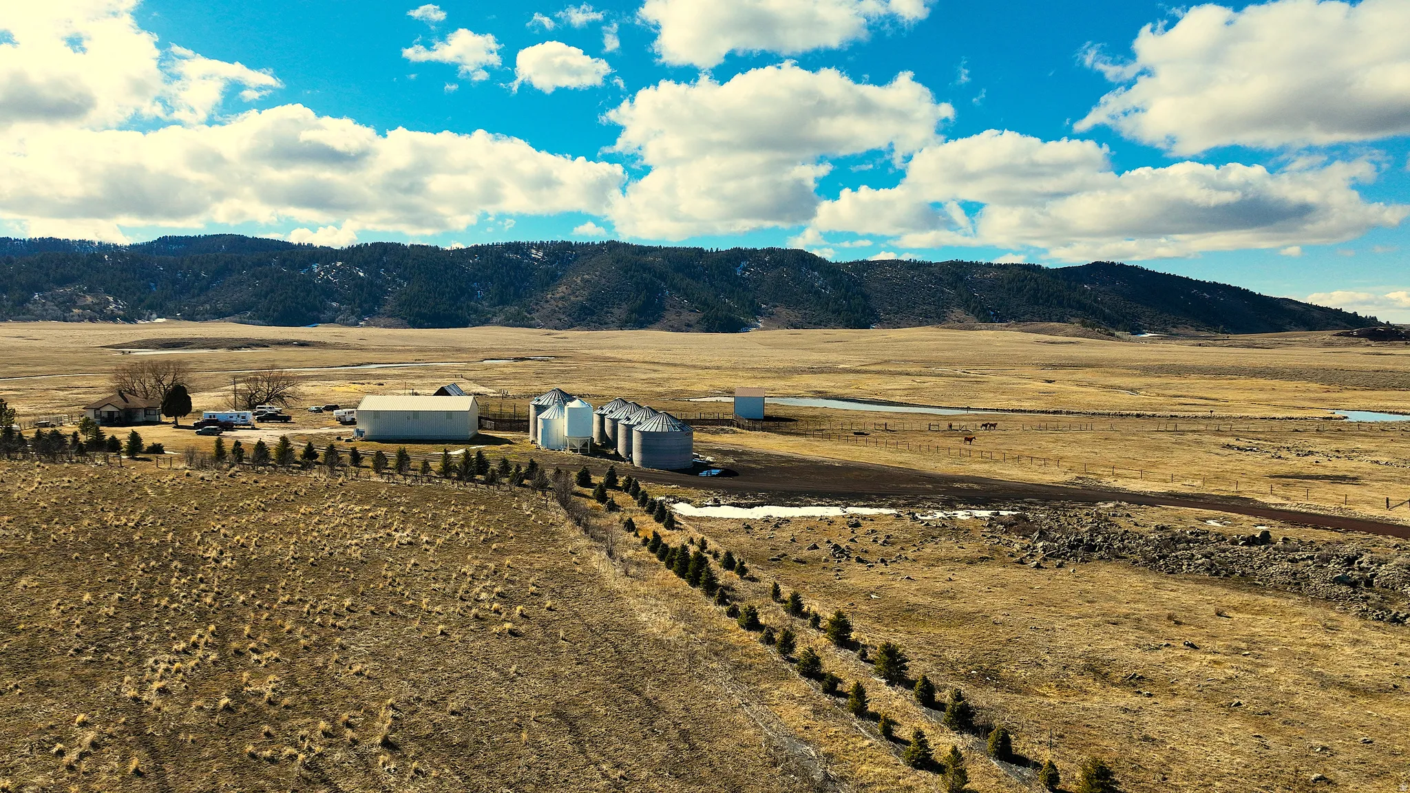 Mountain view featuring rural landscape