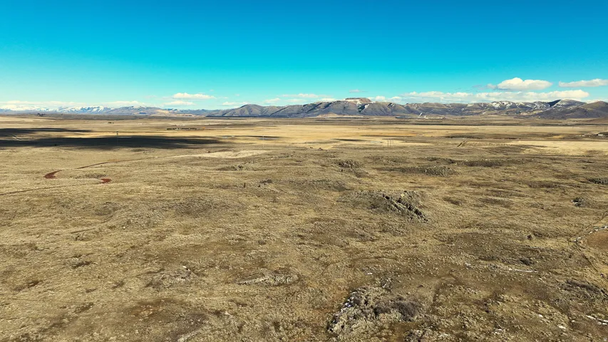 Mountain view with rural landscape