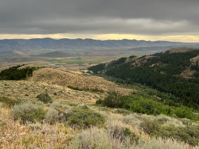 View of mountain background