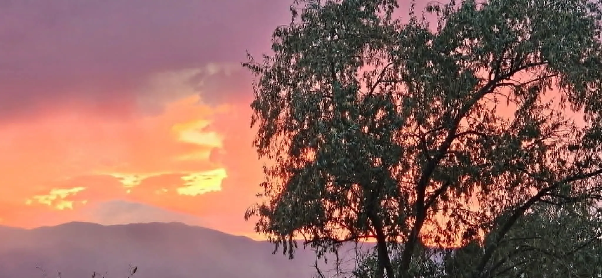 View of mountain background