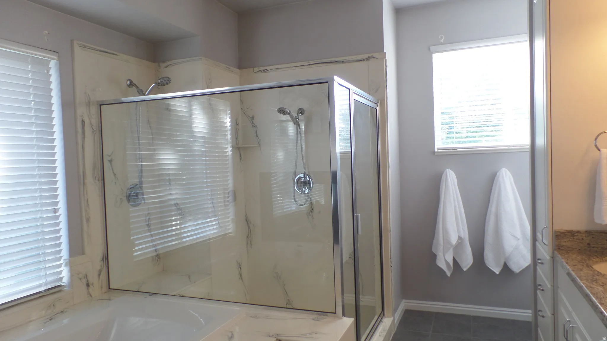 Owners Ensuite - Large Walk-In Shower with Bench