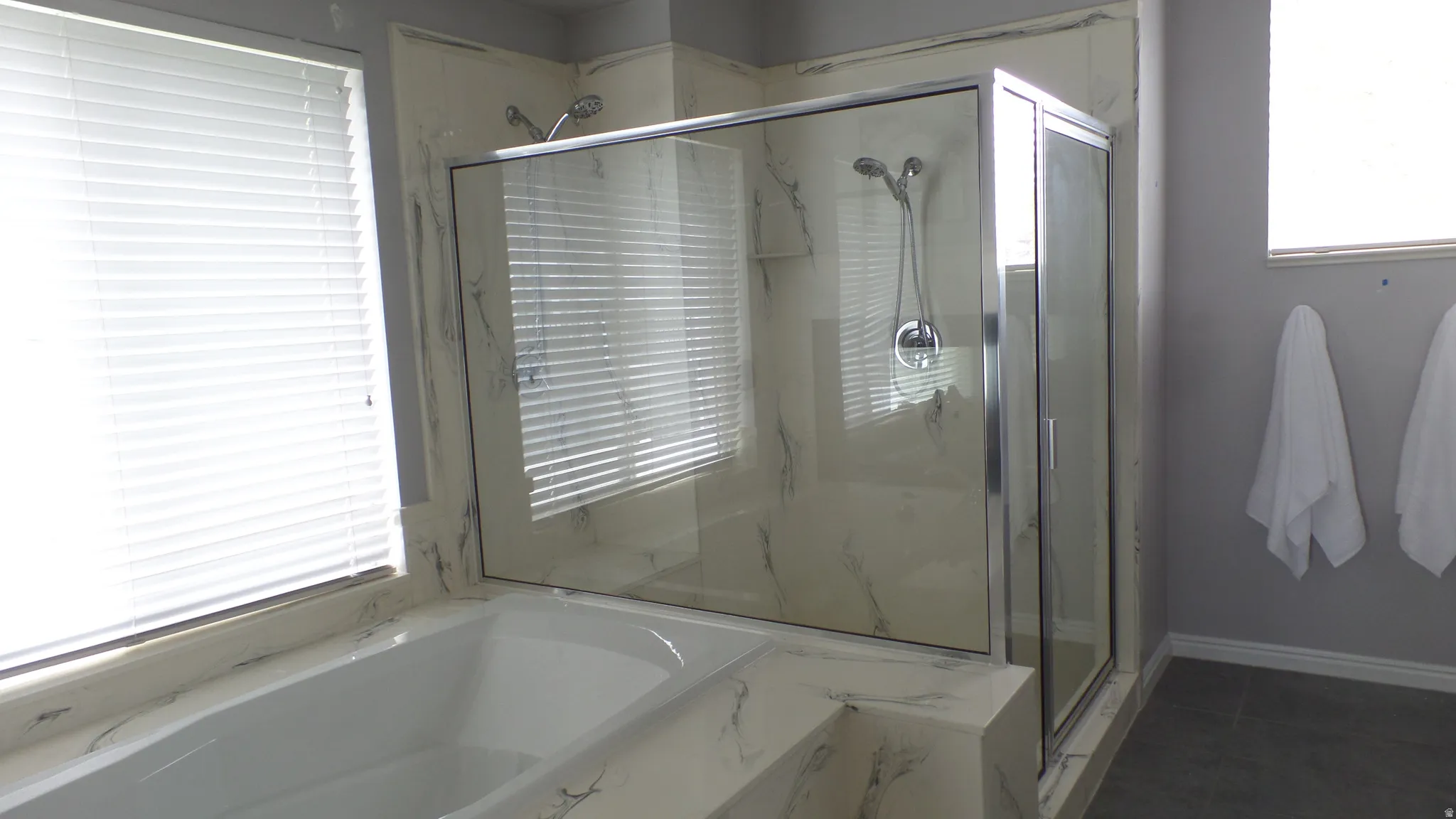 Owners Ensuite - Large Shower with Bench and Soaking Tub