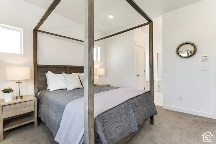 White walls with recessed lighting