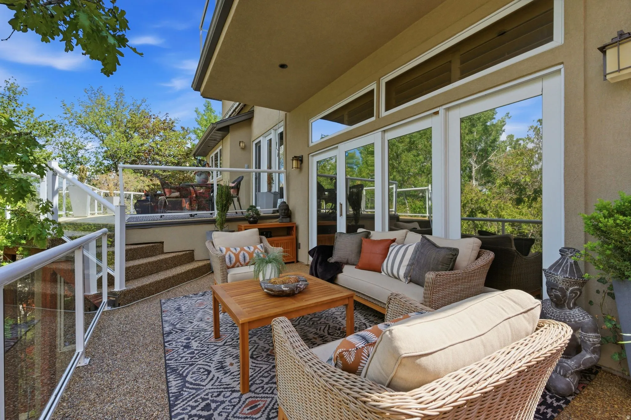 View of patio featuring an outdoor lounge area