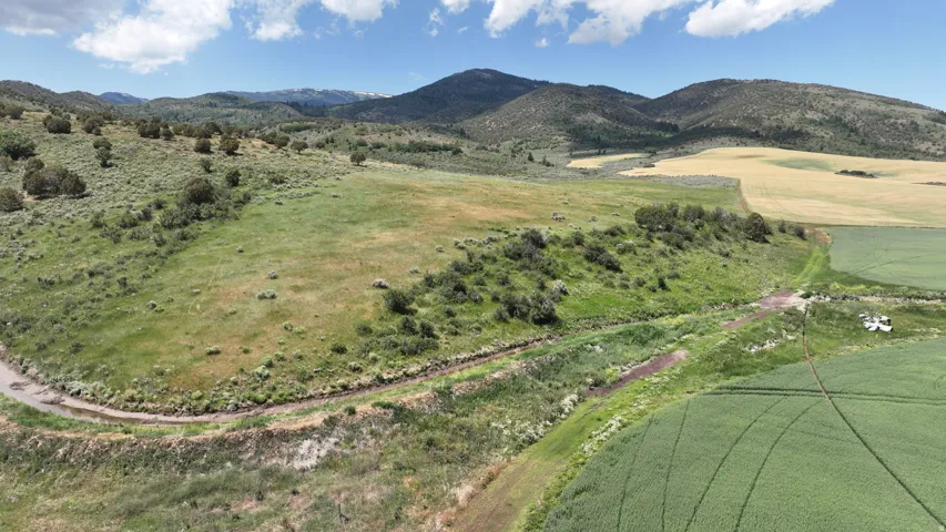 View of mountain background with rural landscape