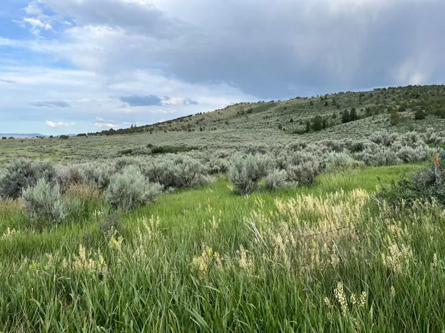 View of mountain background featuring rural landscape