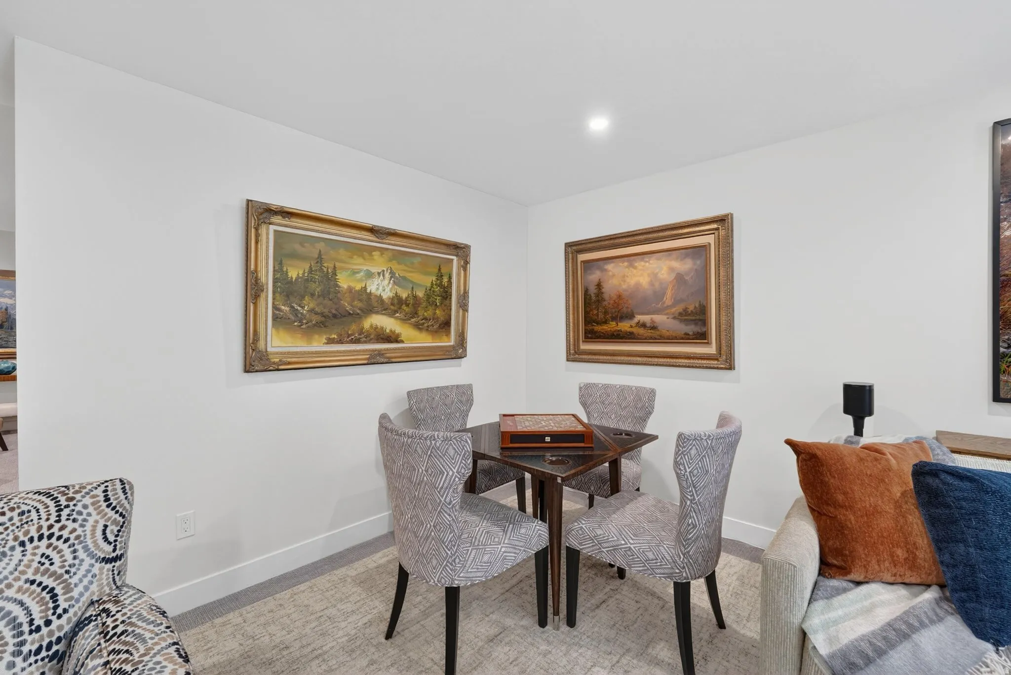 Game area in family room