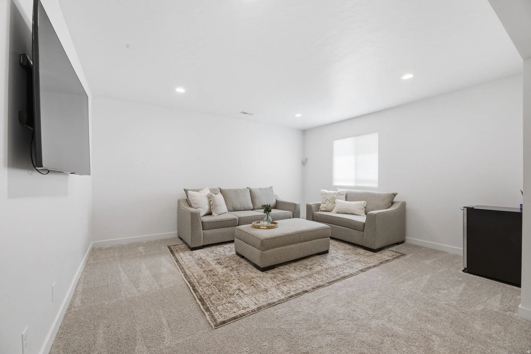 Tall Ceilings in the Basement Family Room too!!