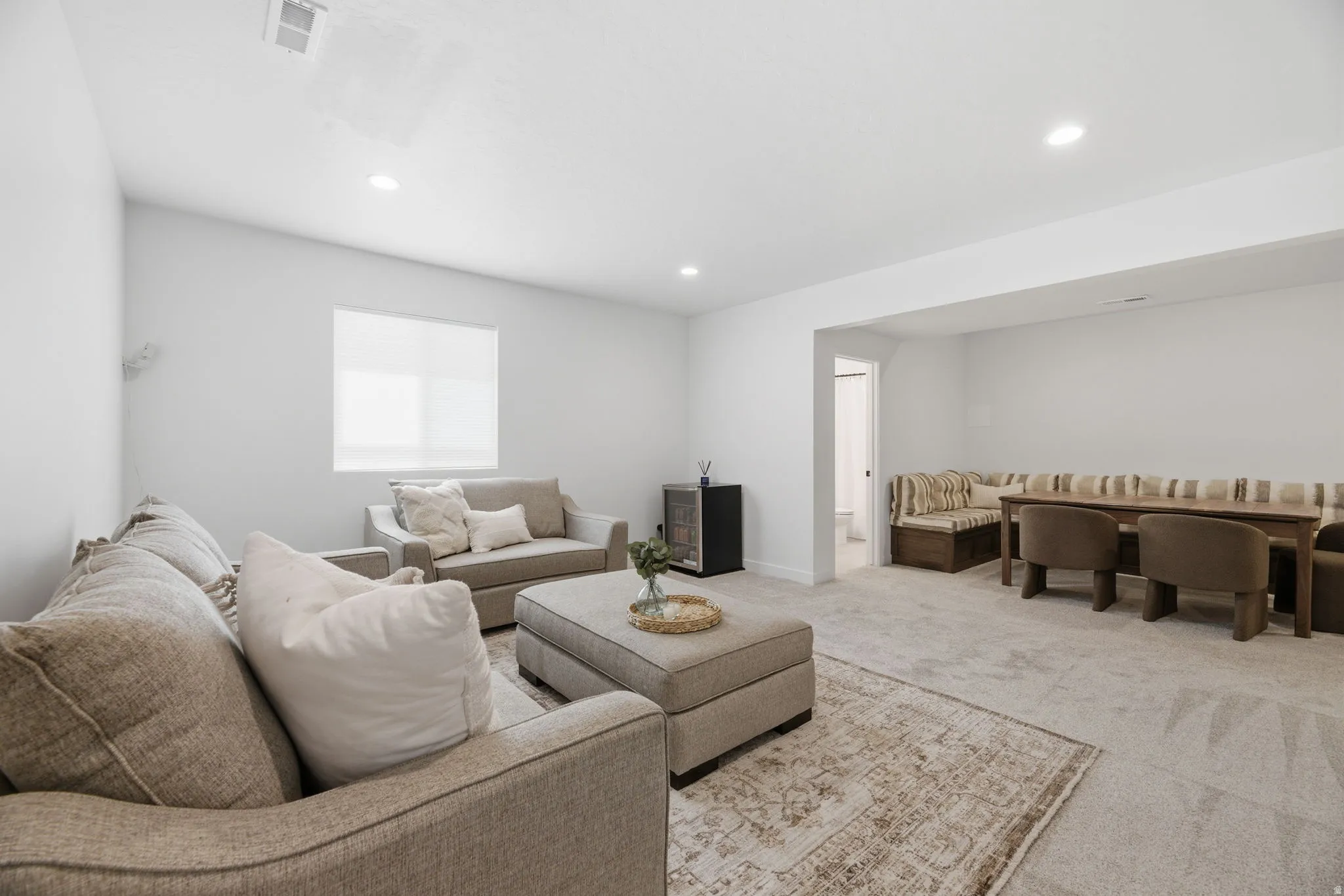 Tall Ceilings in the Basement Family Room too!!