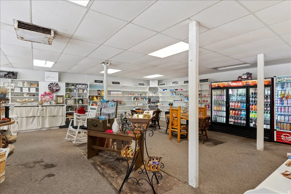 Misc room with a drop ceiling