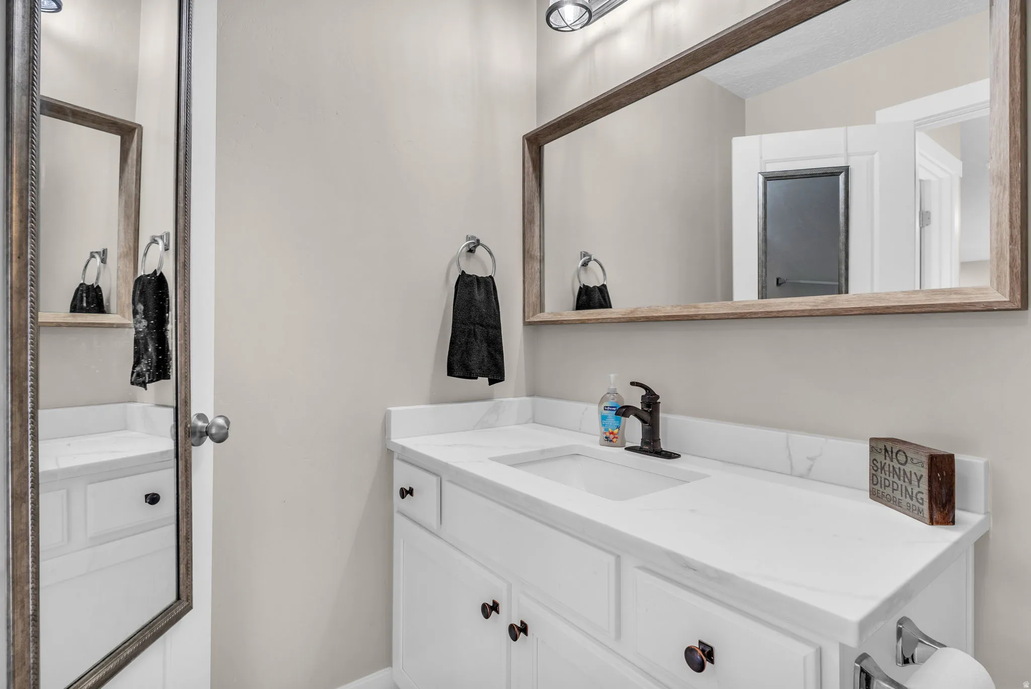 Bathroom featuring vanity