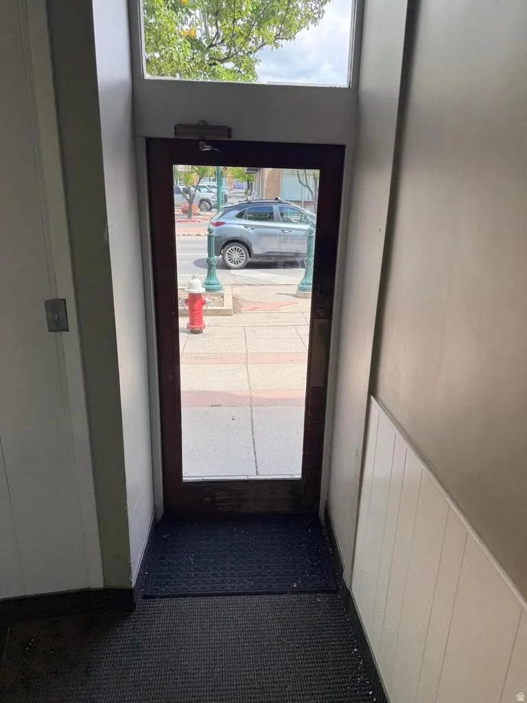 View of doorway to outside