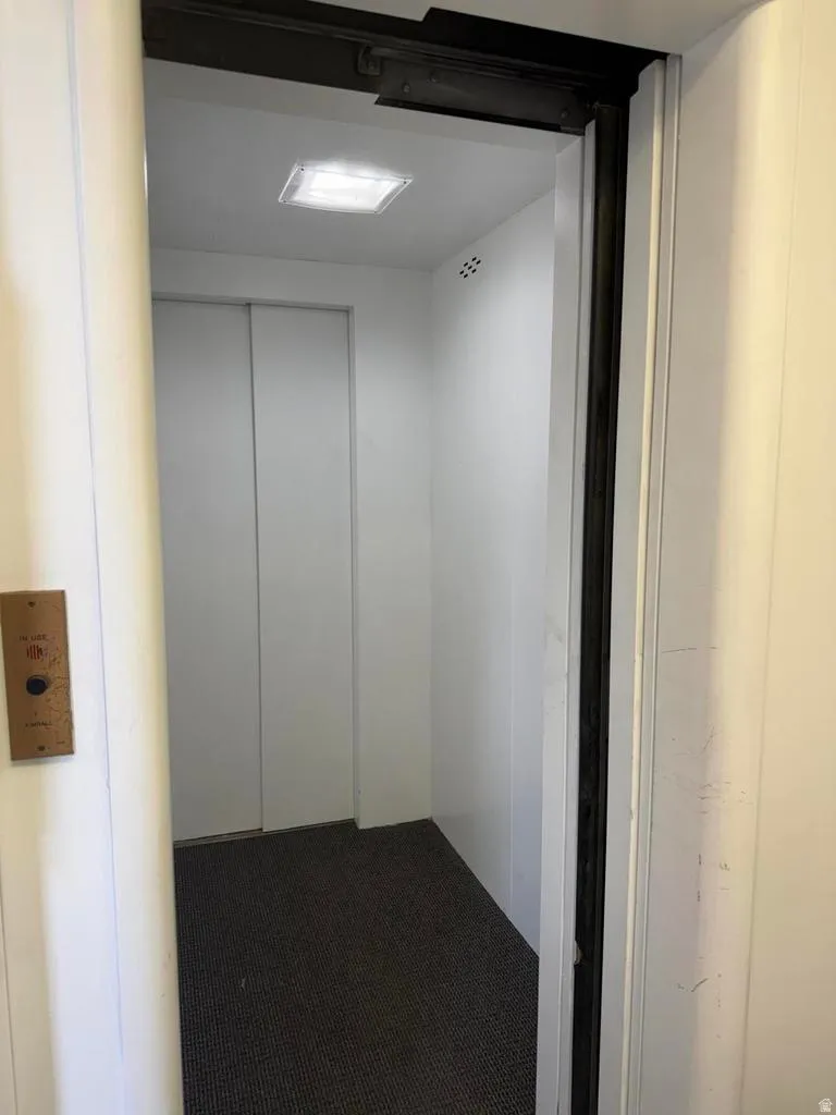 Spare room featuring elevator