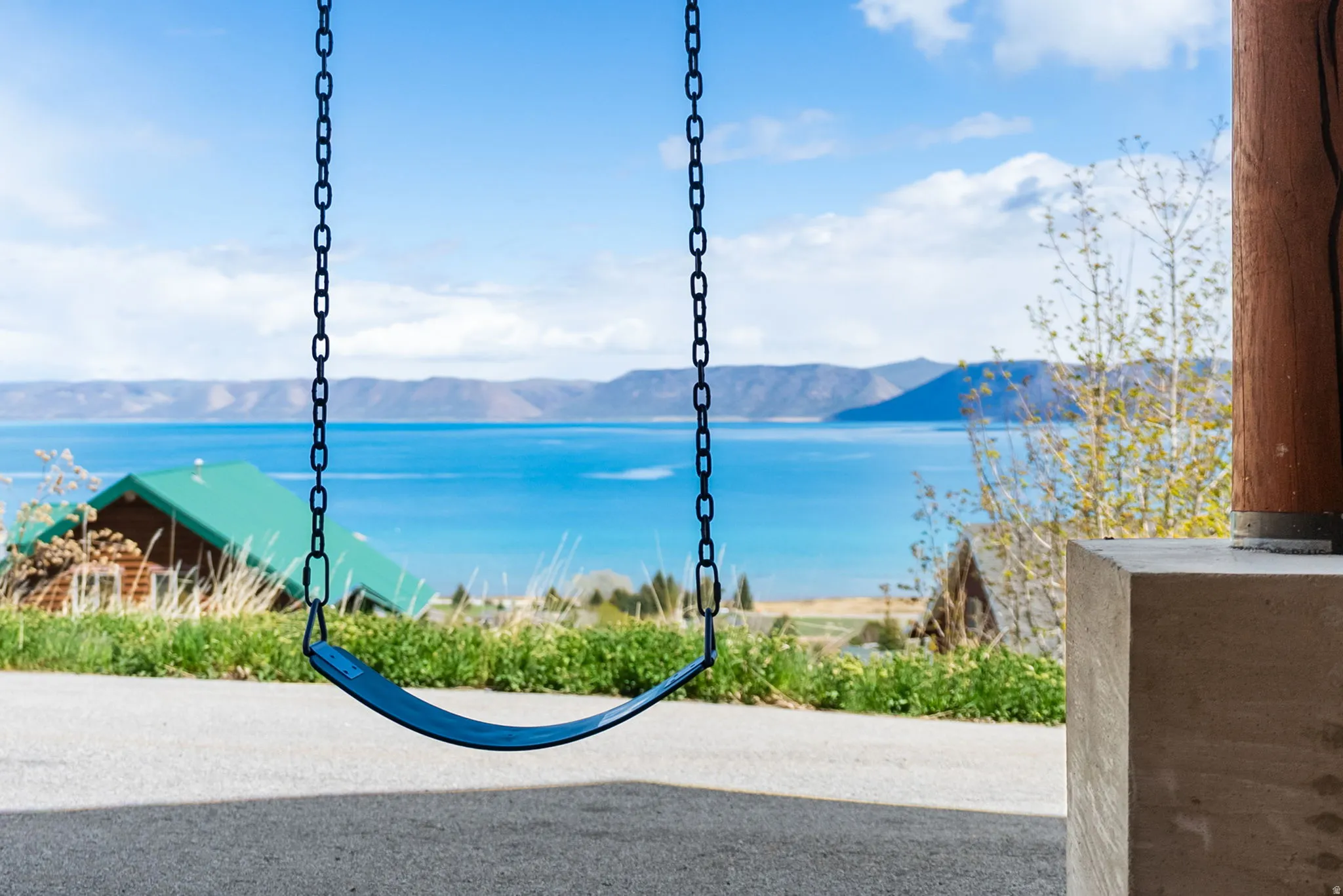 Water view featuring a mountainous background