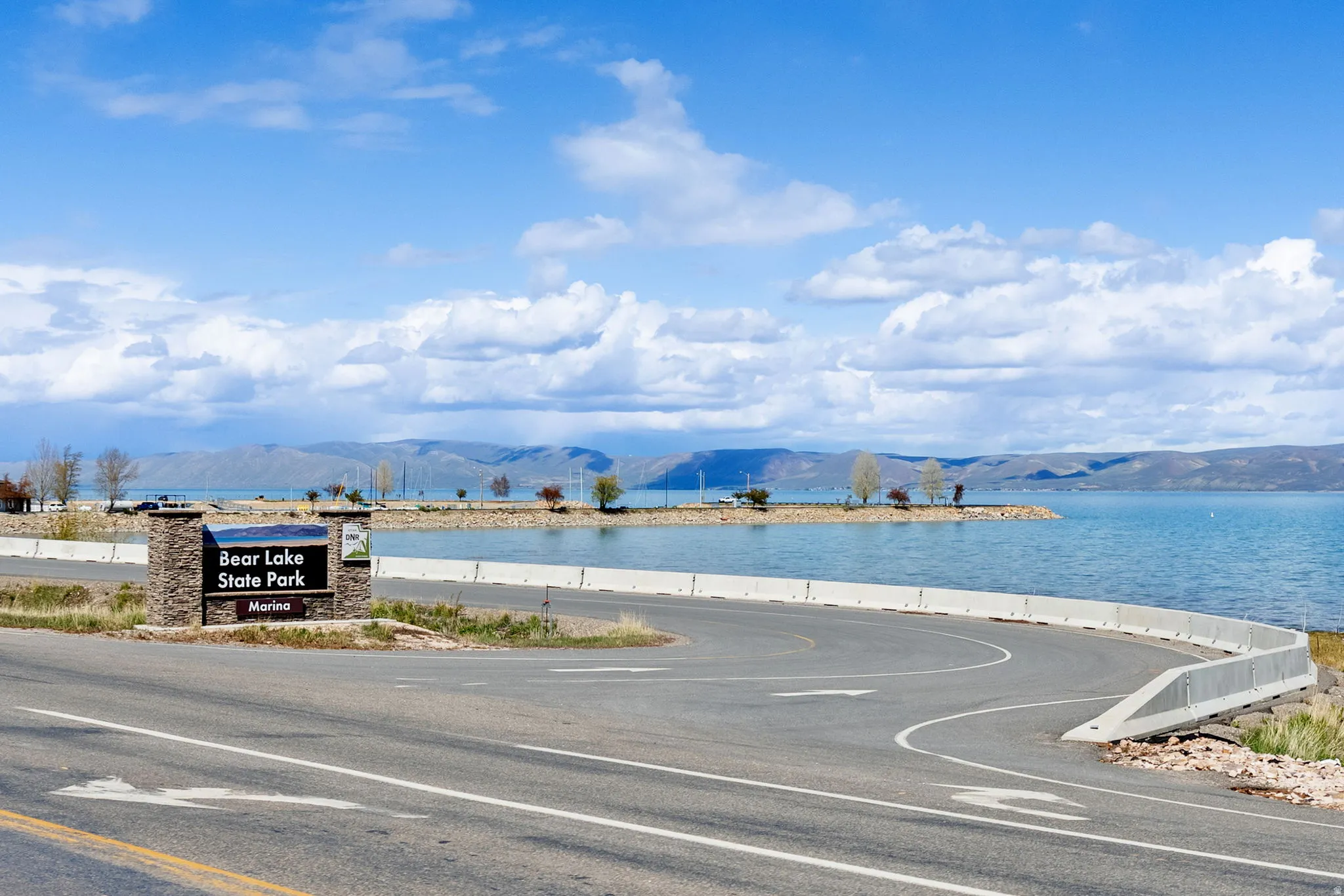 Water view featuring a mountain backdrop