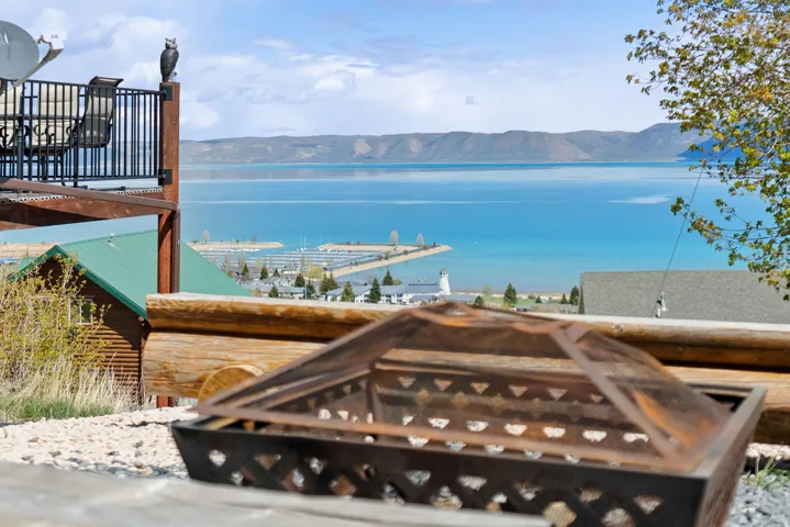 Water view featuring a mountainous background