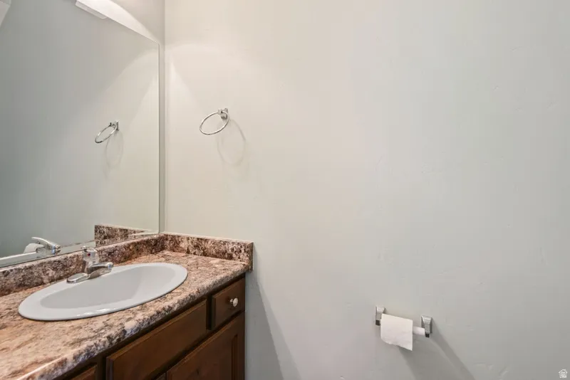 Bathroom featuring vanity
