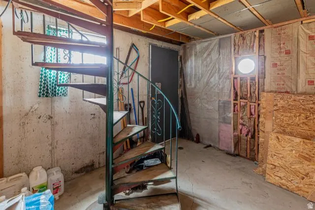 View of basement