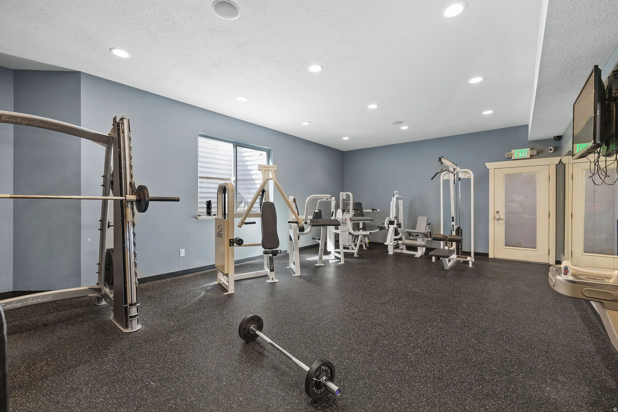 Gym weight room