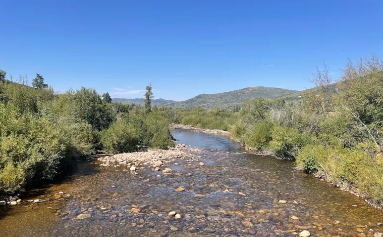 The Weber River from Aspen Mountain entry area