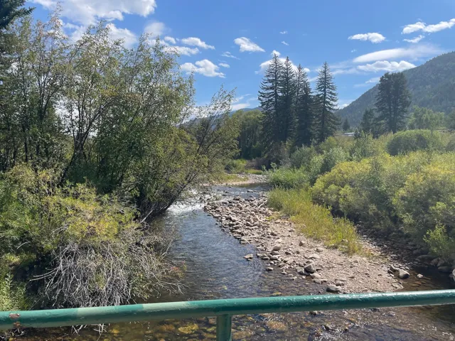 The Weber River from Aspen Mountain entry area