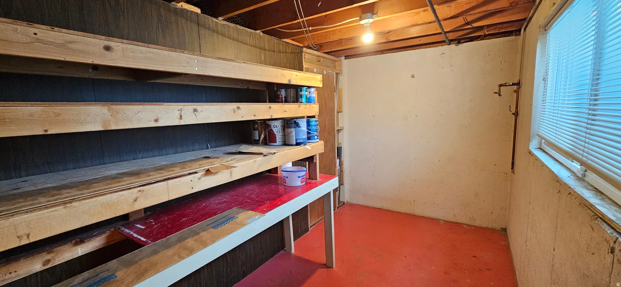 View of storage room
