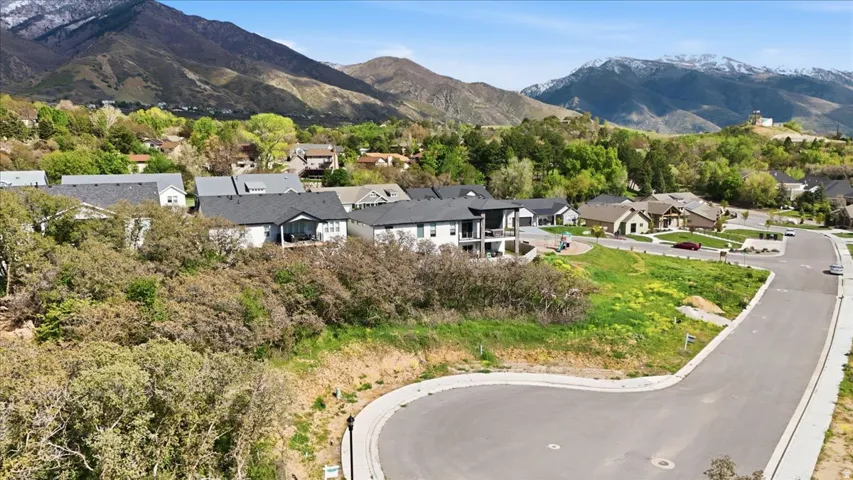 Mountain view with nearby suburban area