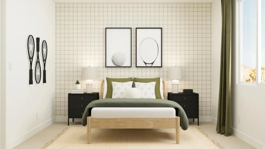 Bedroom featuring baseboards
