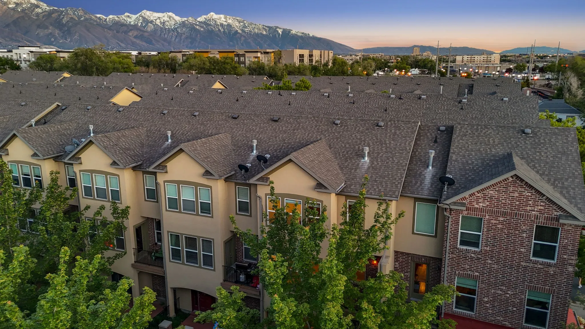 Bird's eye view of mountains