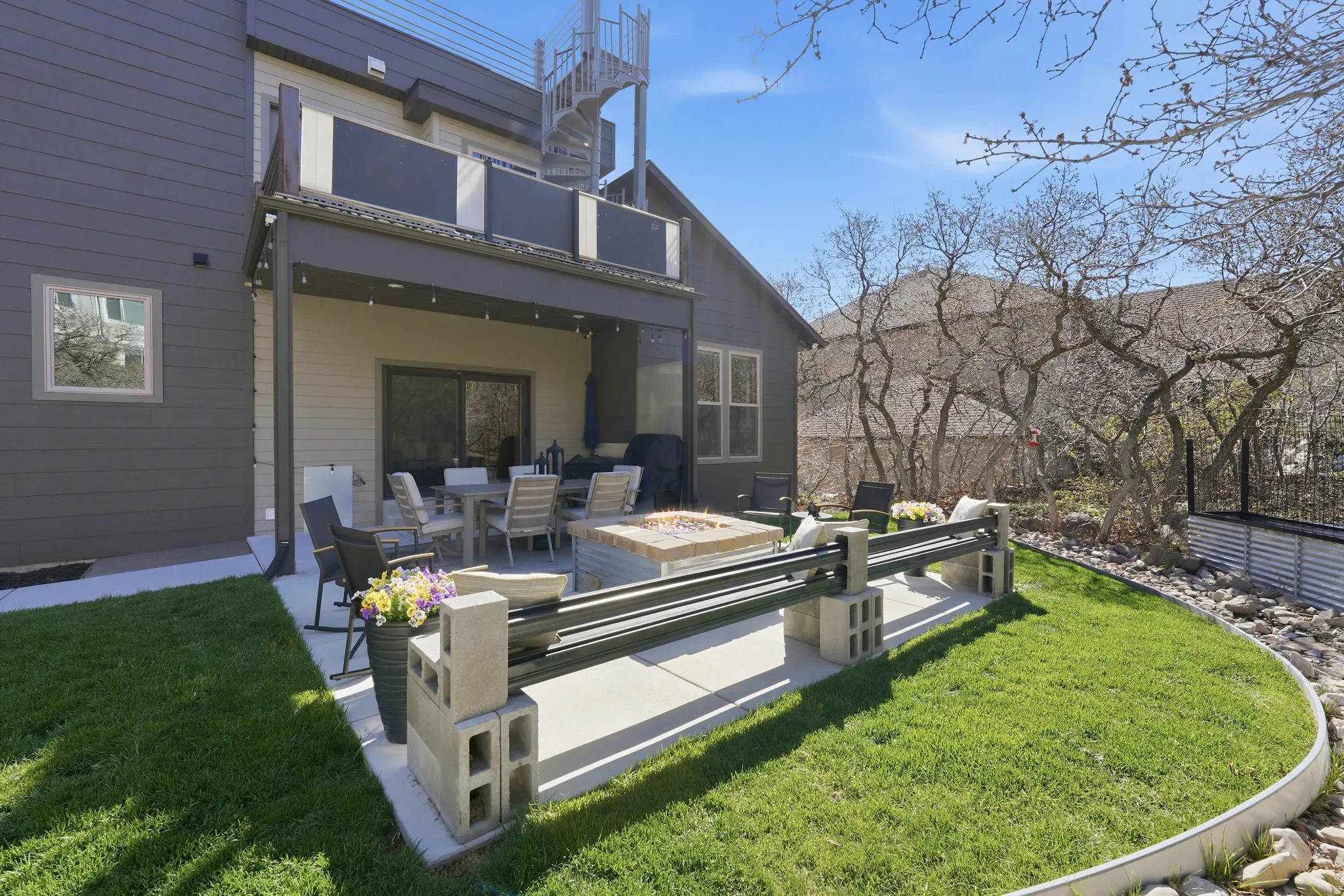 Main Floor Patio with Firepit