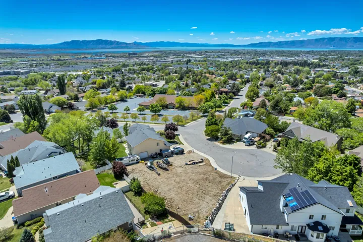Ariel view looking Southwest - valley and lake views.