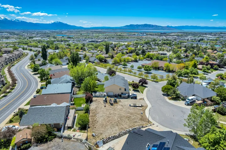 Ariel view looking Southwest - valley and lake views.
