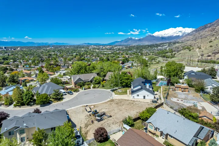Ariel view looking Northwest - mountain views.
