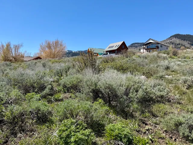 View of yard featuring a mountain view