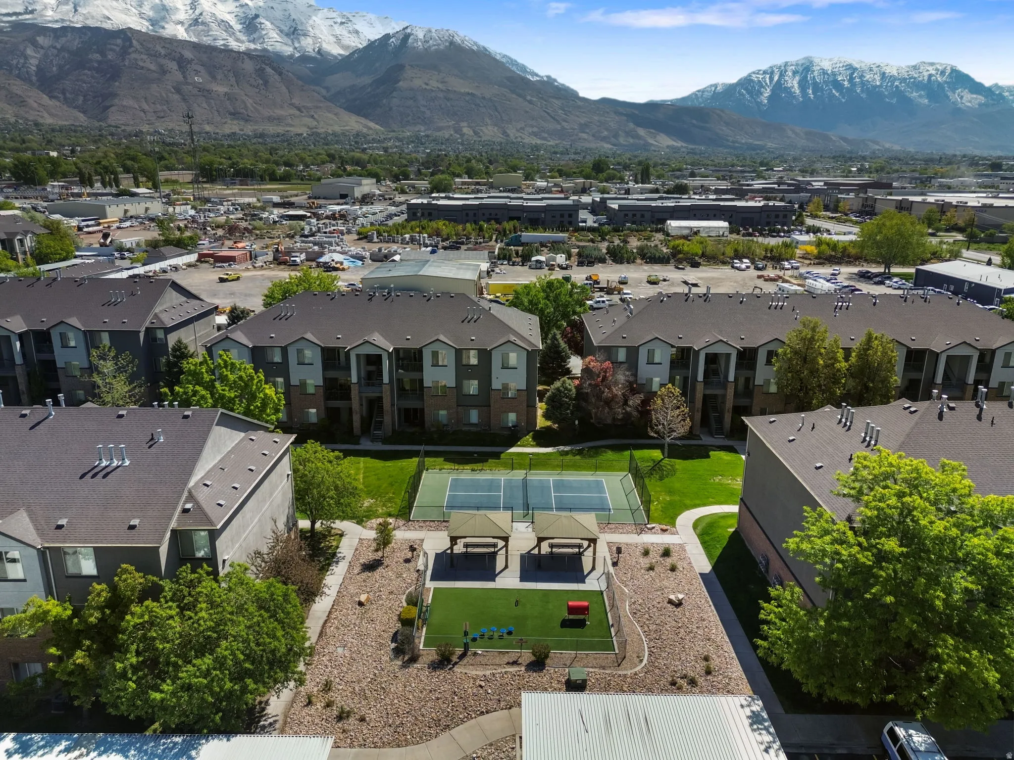 Bird's eye view of mountains