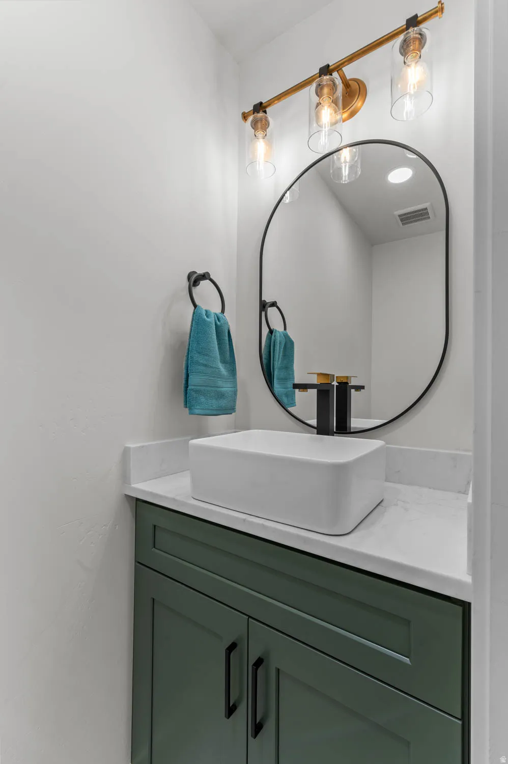 Bathroom featuring vanity