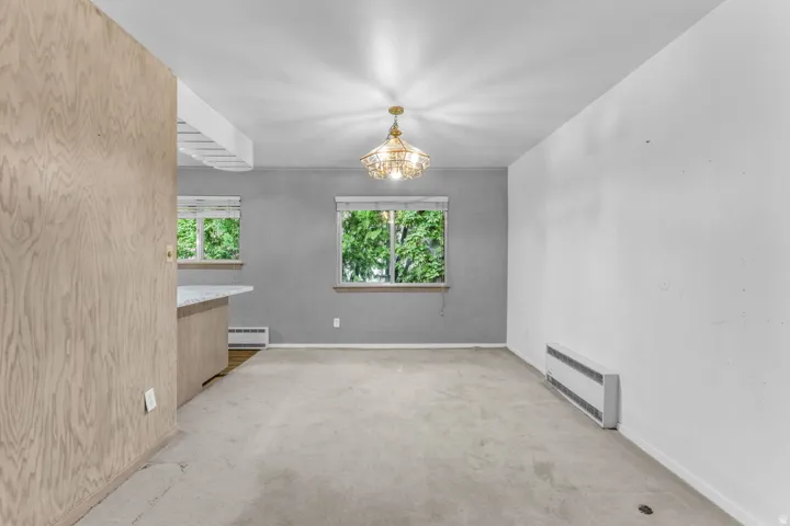 Open living dining room