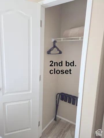View of 2nd bedroom closet