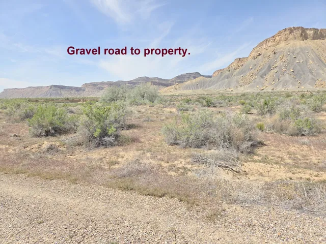 Flat land with 3 different entrances to the property.