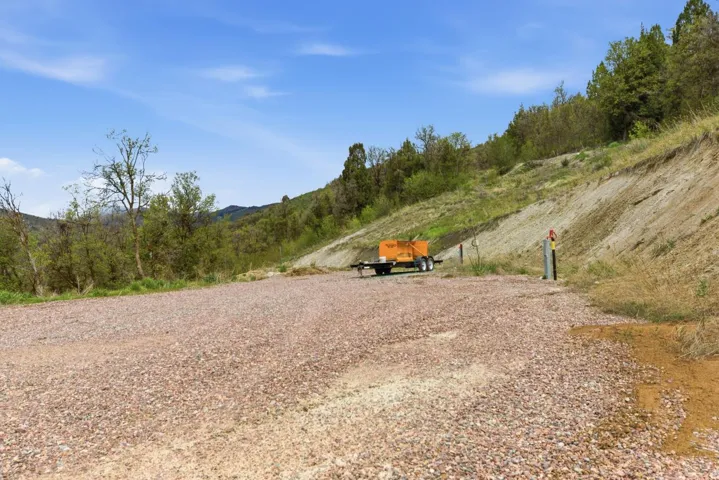 View of road featuring a mountain view- with more rv hookups